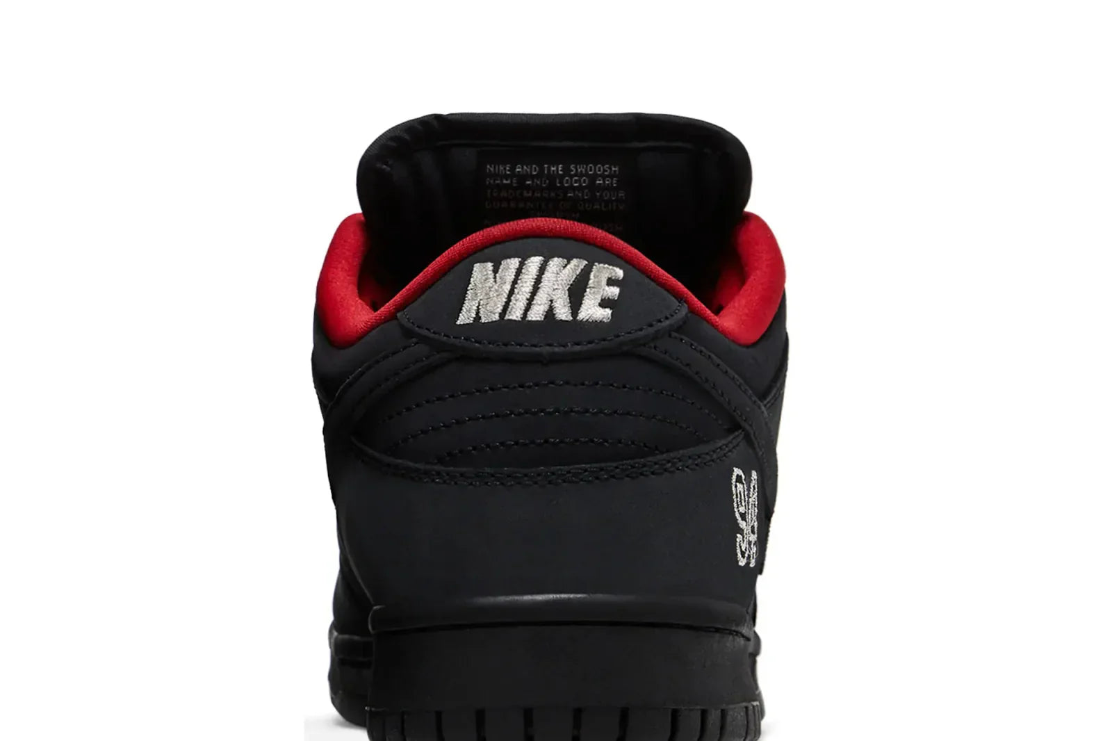 Tênis Nike SB Dunk Low Supreme 94 Black Preto detalhe interno