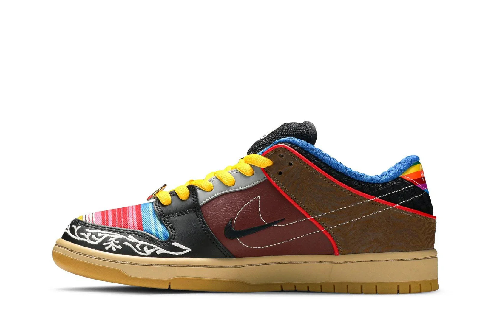 Tênis Nike SB Dunk Low What The P-Rod Colorido detalhe lateral