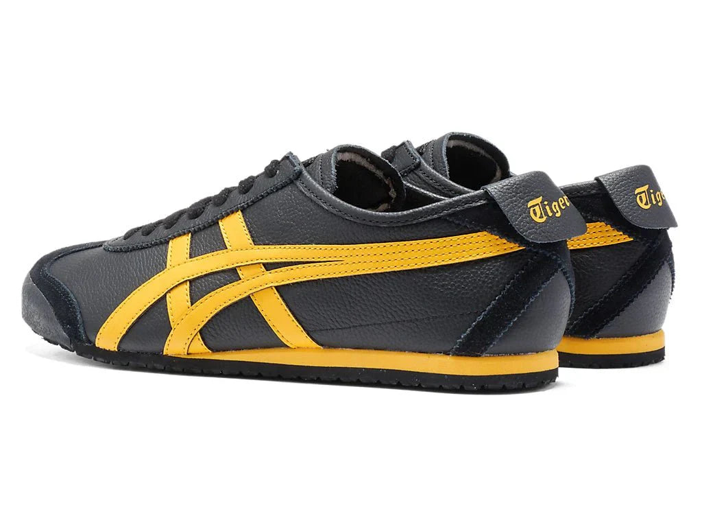 Tênis Onitsuka Tiger Mexico 66 Black Yellow Preto detalhe do solado