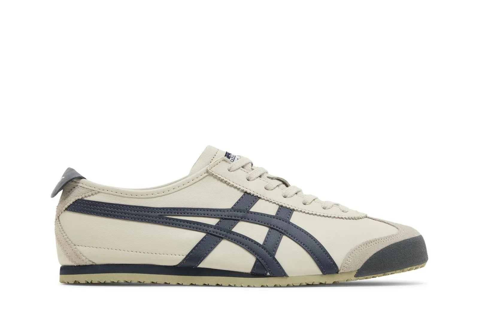 Tênis Onitsuka Tiger México 66 SD Brich Peacoat Bege vista lateral