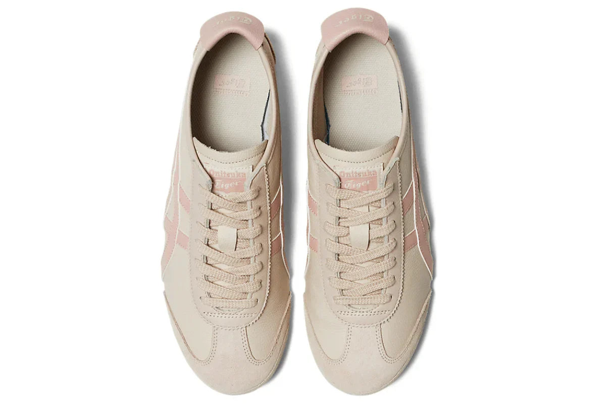 Tênis Onitsuka Tiger Mexico 66 Oatmeal Ginger Peach Rosa vista traseira
