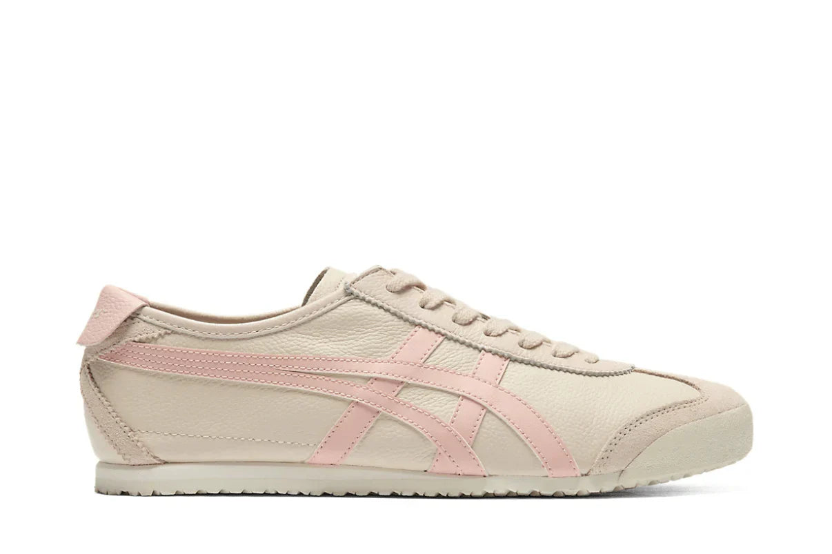 Tênis Onitsuka Tiger Mexico 66 Oatmeal Ginger Peach Rosa vista superior