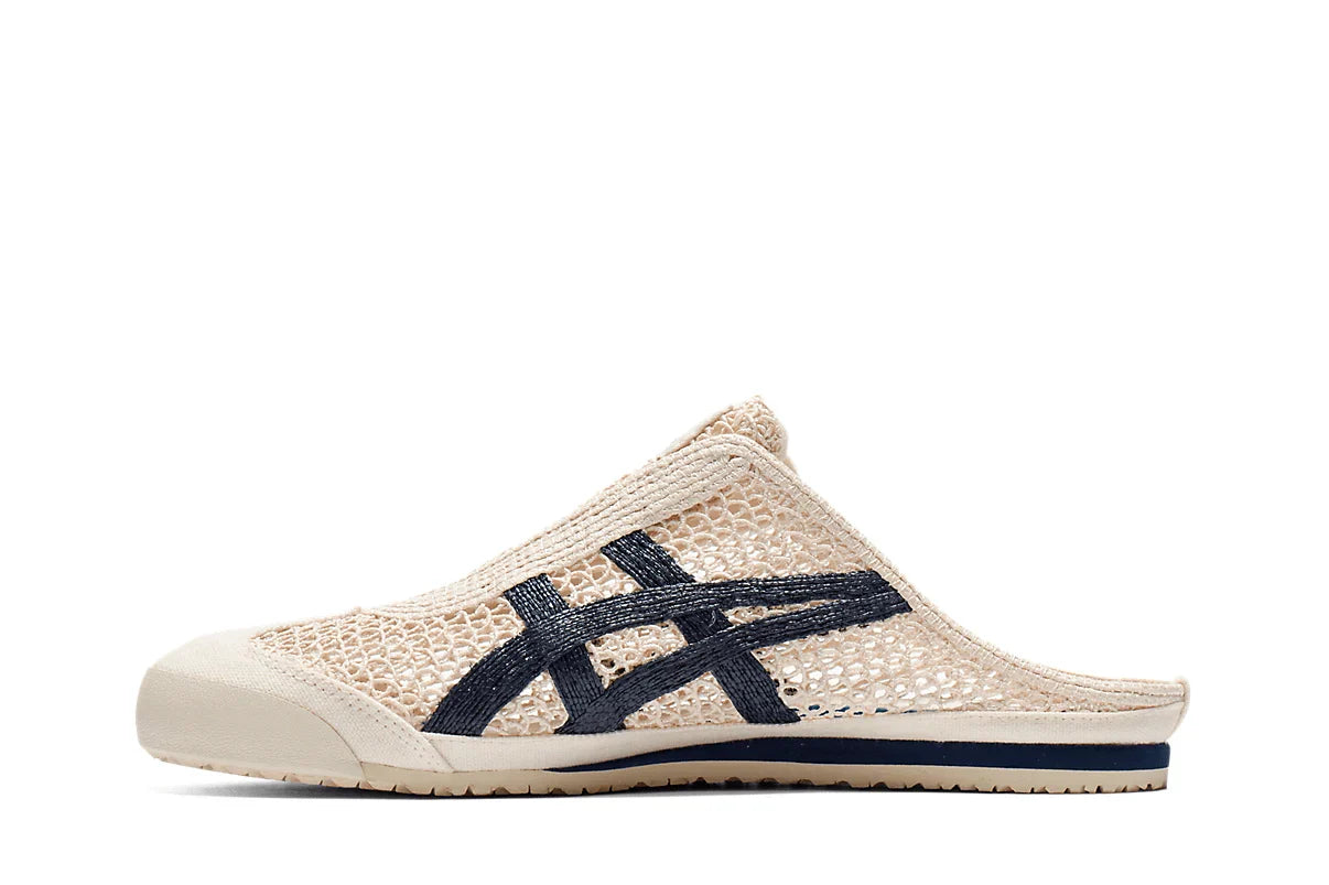 Tênis Onitsuka Tiger Mexico 66 Sabot Birch Peacoat Bege detalhe interno