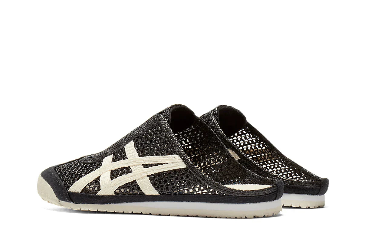 Tênis Onitsuka Tiger Mexico 66 Sabot Black Cream Preto detalhe do solado