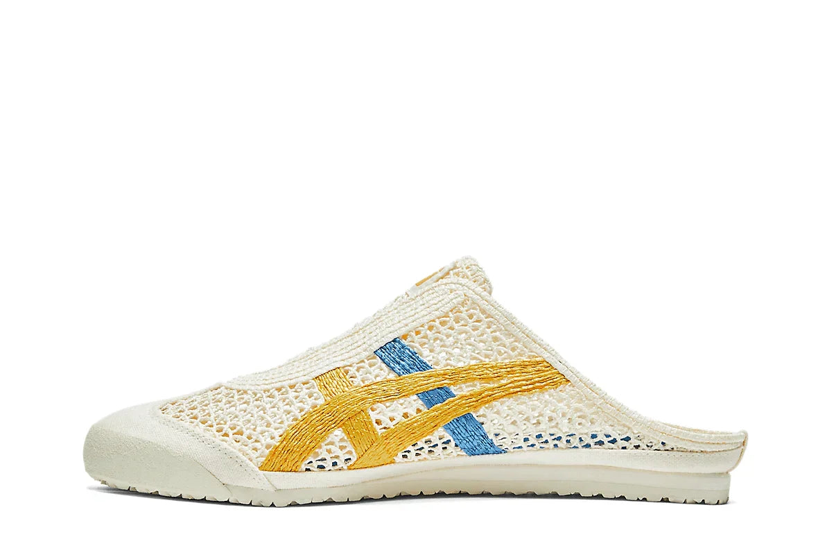 Tênis Onitsuka Tiger Mexico 66 Sabot Cream Mustard Bege detalhe interno