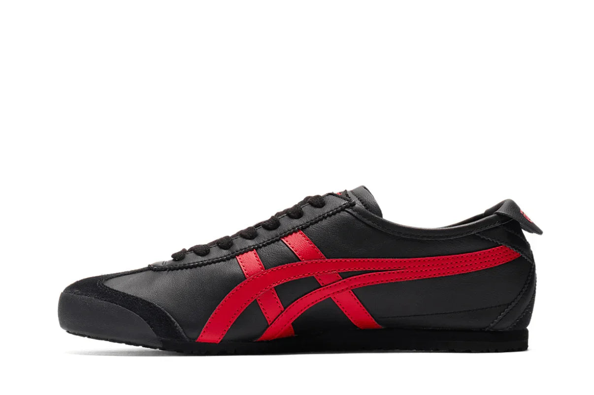 Tênis Onitsuka Tiger Mexico 66 SD Black Classic Red Preto detalhe interno