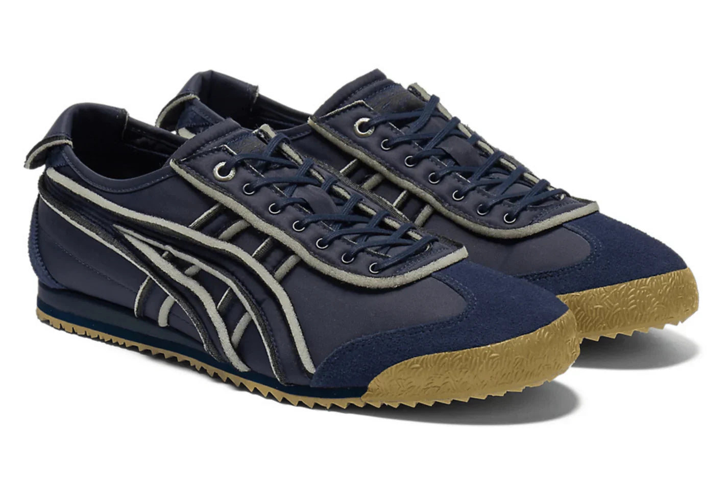 Tênis Onitsuka Tiger Mexico 66 SD Exposed Foam Peacoat Azul detalhe lateral