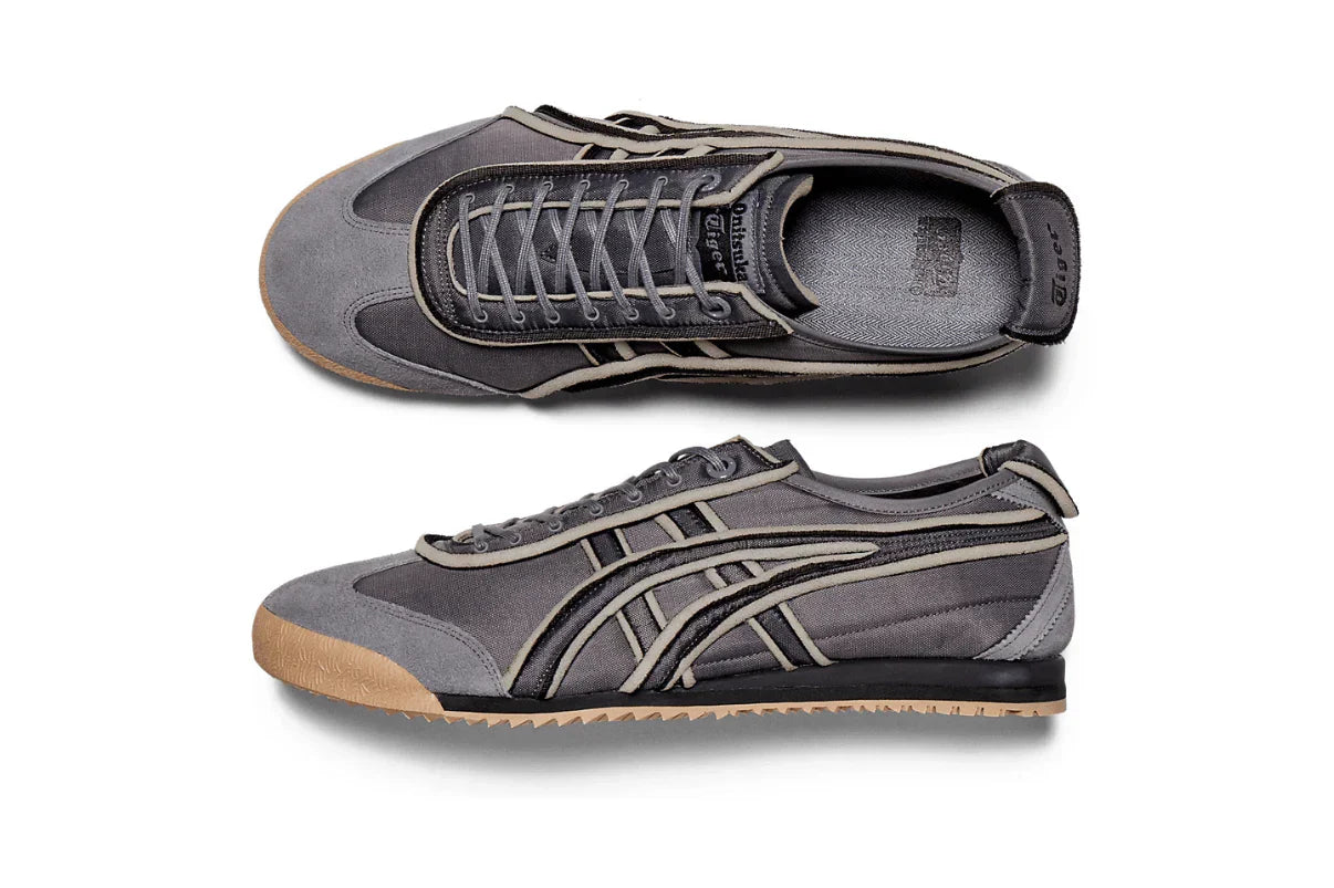 Tênis Onitsuka Tiger Mexico 66 SD Metropolis Cinza detalhe lateral