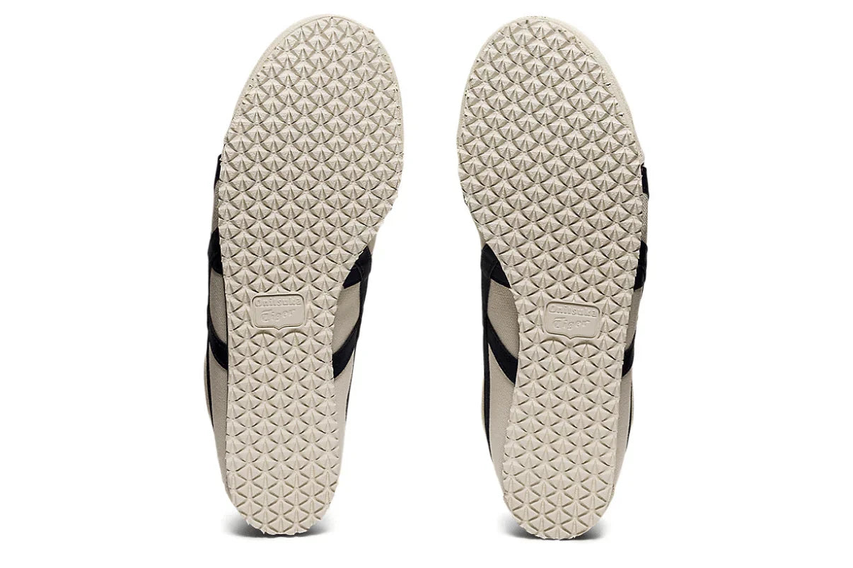Tênis Onitsuka Tiger Mexico 66 Slip-On Birch Midnight Bege vista traseira