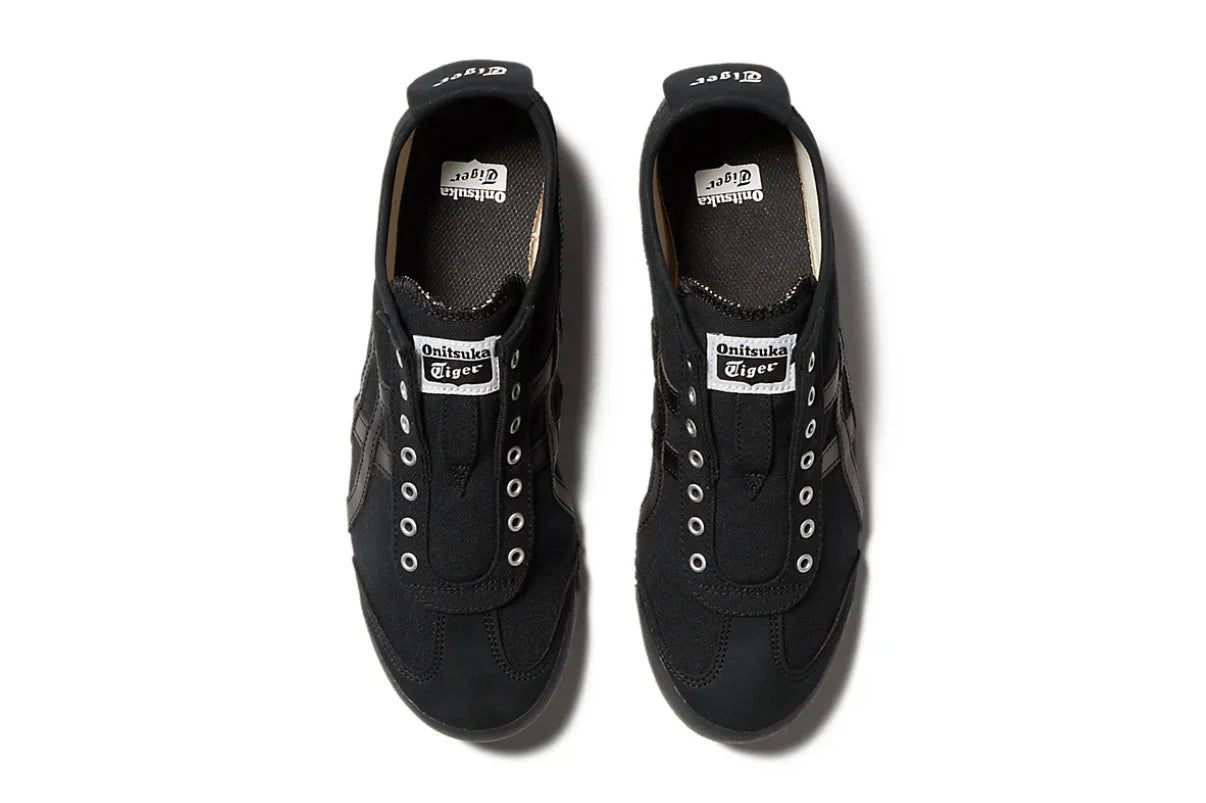 Tênis Onitsuka Tiger Mexico 66 Slip-On Black Preto vista traseira