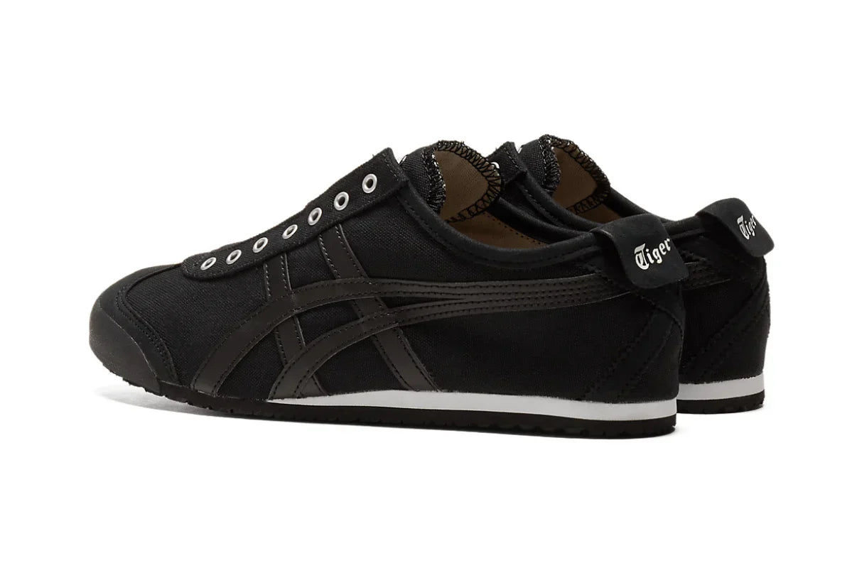 Tênis Onitsuka Tiger Mexico 66 Slip-On Black Preto detalhe do solado