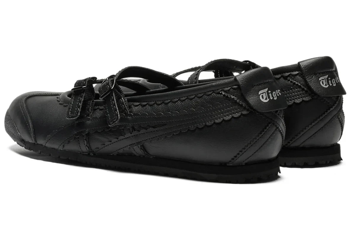 Tênis Onitsuka Tiger Mexico 66 TGRS Triple Black Preto vista traseira