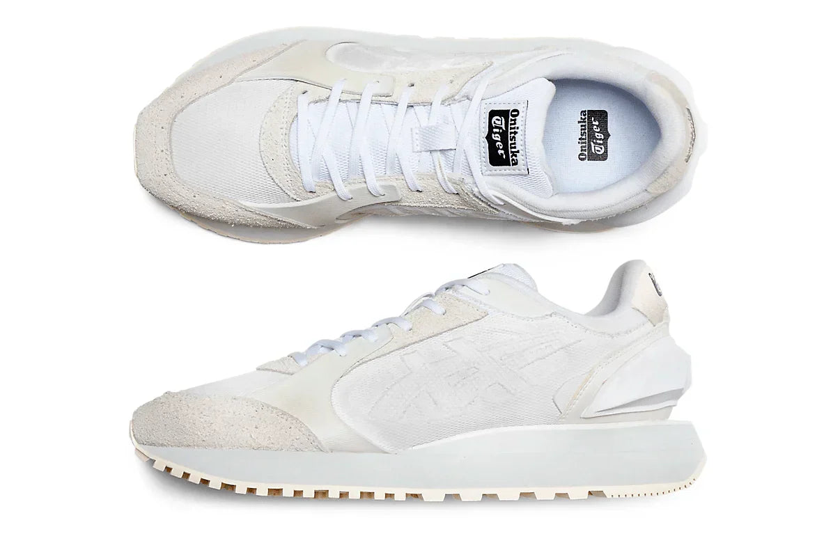 Tênis Onitsuka Tiger Moage White/White Branco detalhe do material