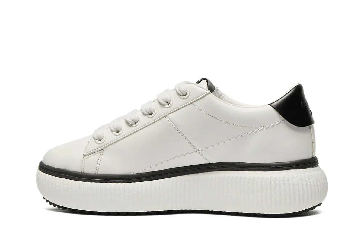 Tênis Onitsuka Tiger Otiger Court White/Black Branco detalhe interno