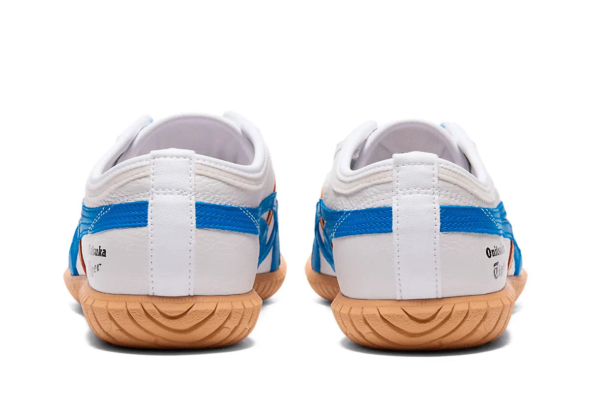 Tênis Onitsuka Tiger Tsunahiki Slip-On White/Directoire Blue Branco detalhe frontal