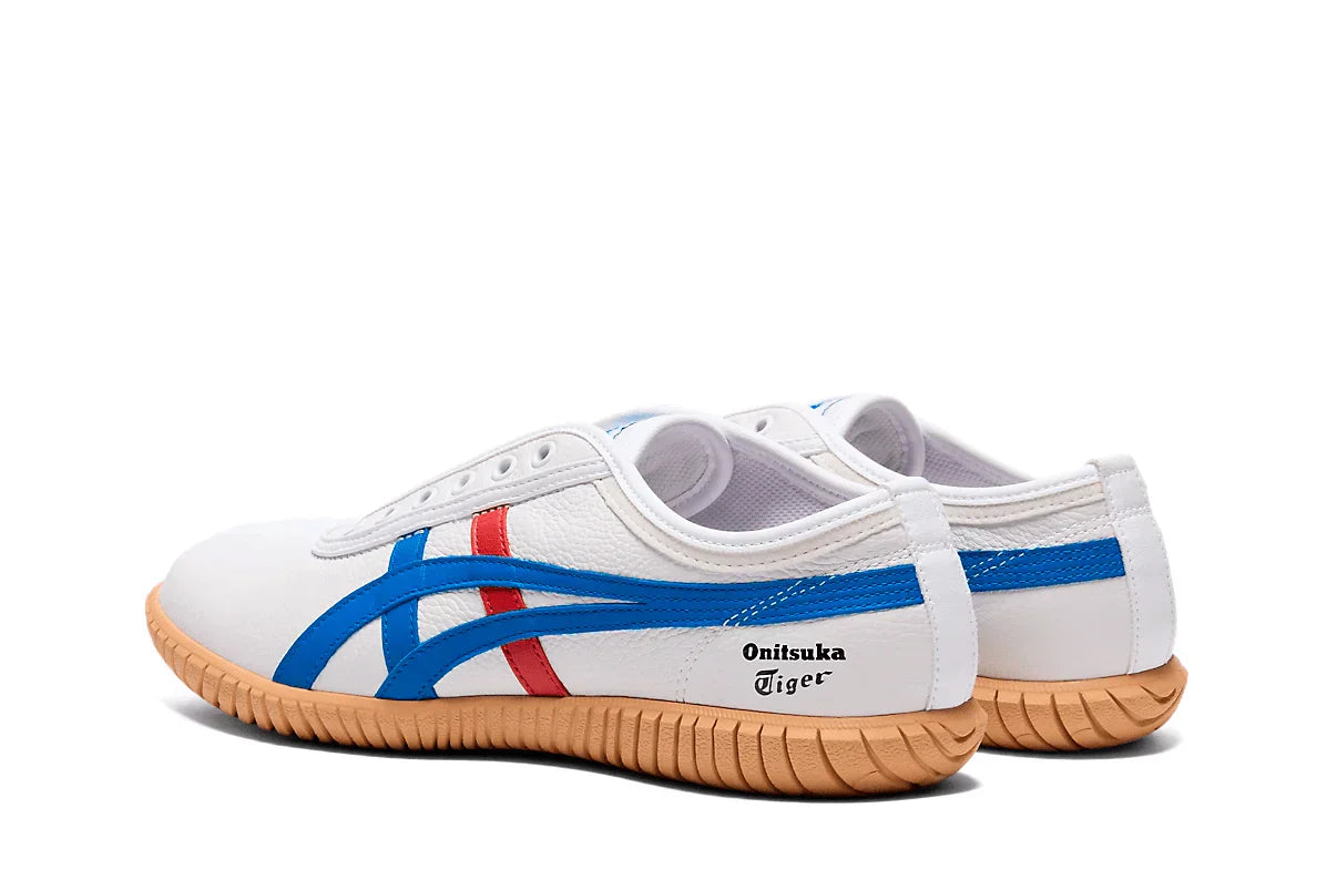 Tênis Onitsuka Tiger Tsunahiki Slip-On White/Directoire Blue Branco detalhe do solado
