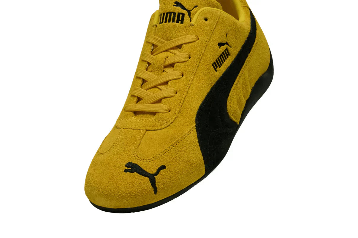 Tênis Puma Speedcat OG Pelé Yellow Black Amarelo detalhe do solado
