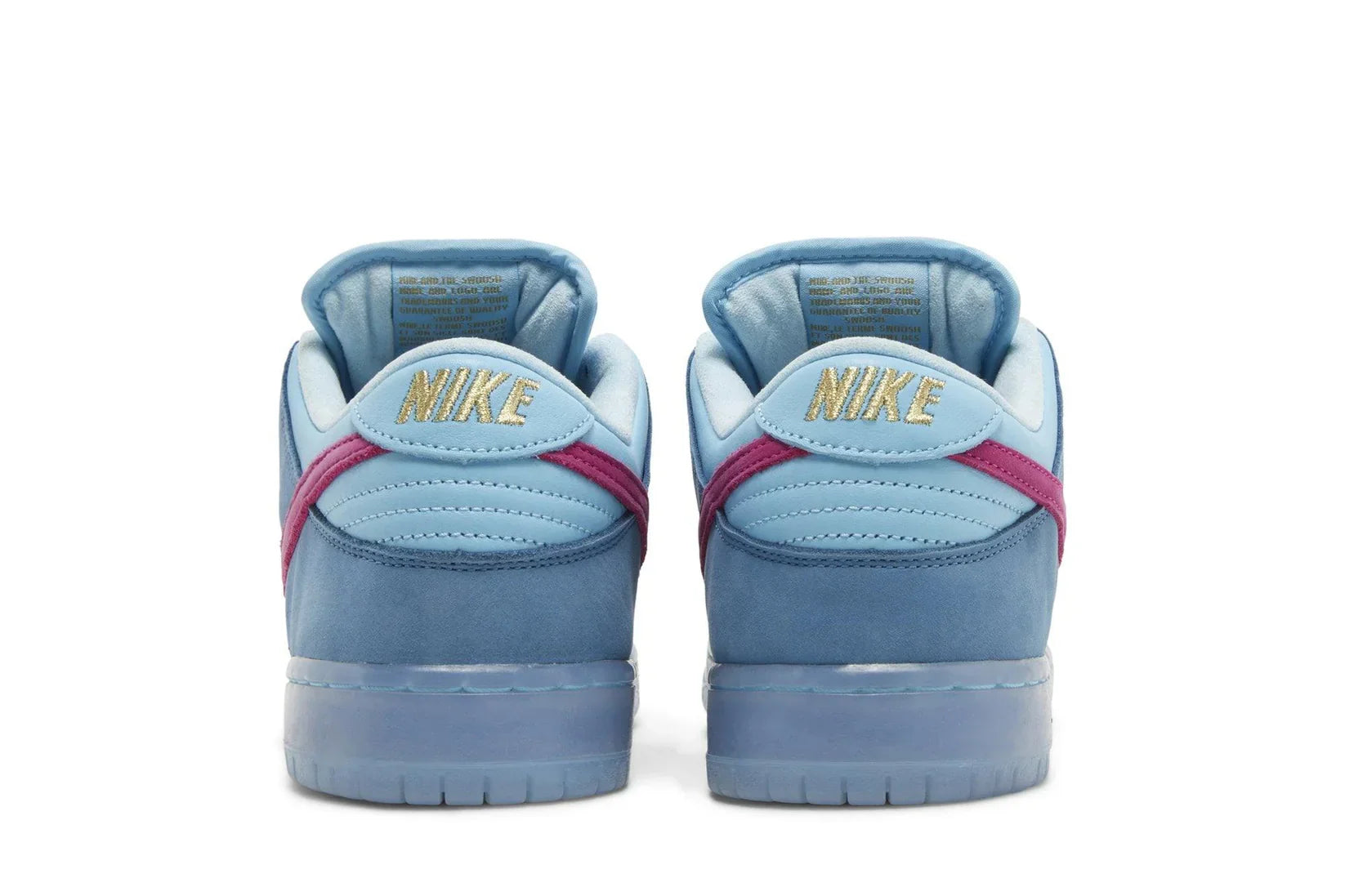 Tênis Run The Jewels x Dunk Low SB 4/20 Azul vista traseira
