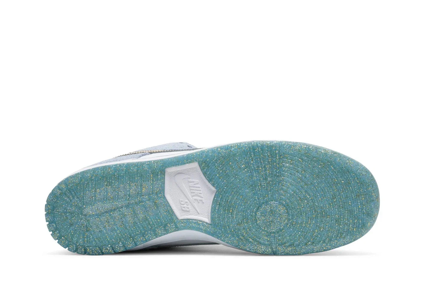 Tênis Sean Cliver x Dunk Low SB Holiday Special Azul vista traseira