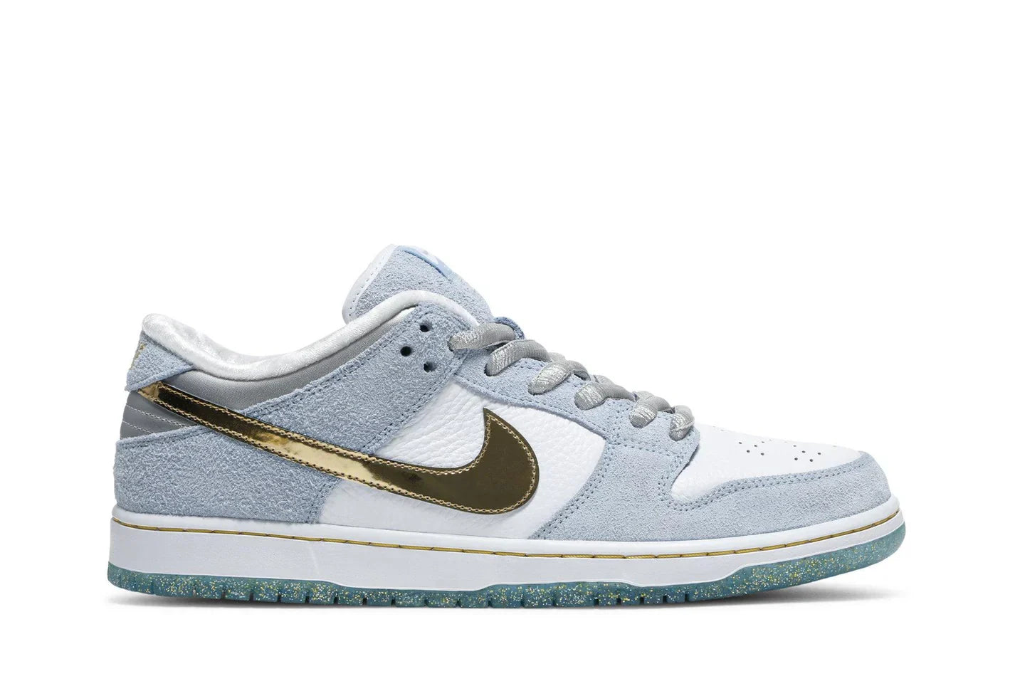 Tênis Sean Cliver x Dunk Low SB Holiday Special Azul vista superior