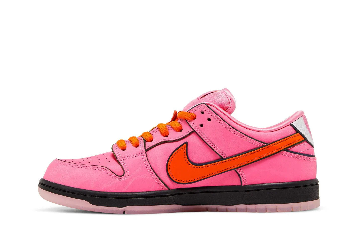 Tênis The Powerpuff Girls x Nike SB Dunk Low Blossom Rosa vista superior