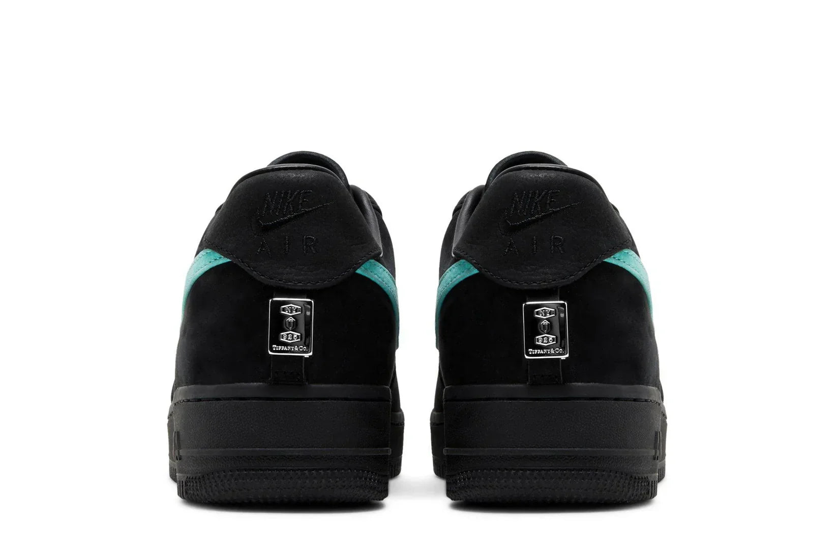 Tênis Tiffany & Co. x Nike Air Force 1 Low 1837 Preto vista traseira