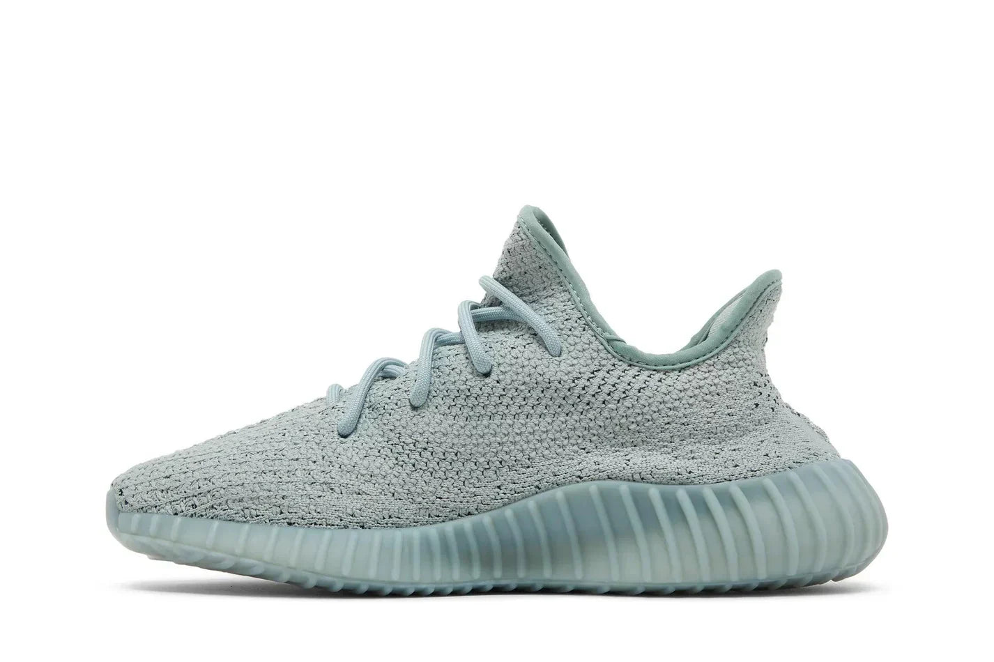 Tênis Yeezy Boost 350 V2 Salt Verde detalhe lateral
