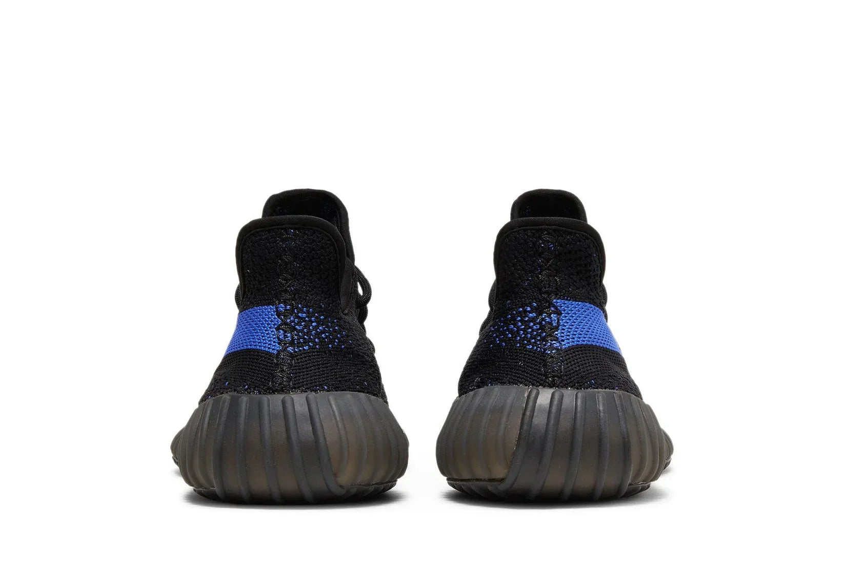 Tênis Yeezy Boost 350 V2 Dazzling Blue Preto detalhe do material
