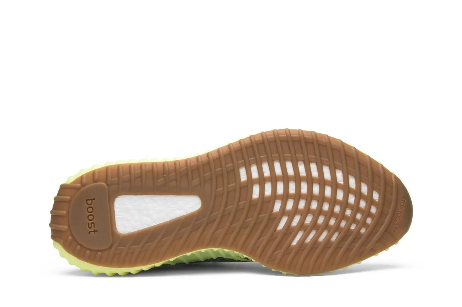 Tênis Adidas Yeezy Boost 350 V2 Semi Frozen Yellow vista traseira