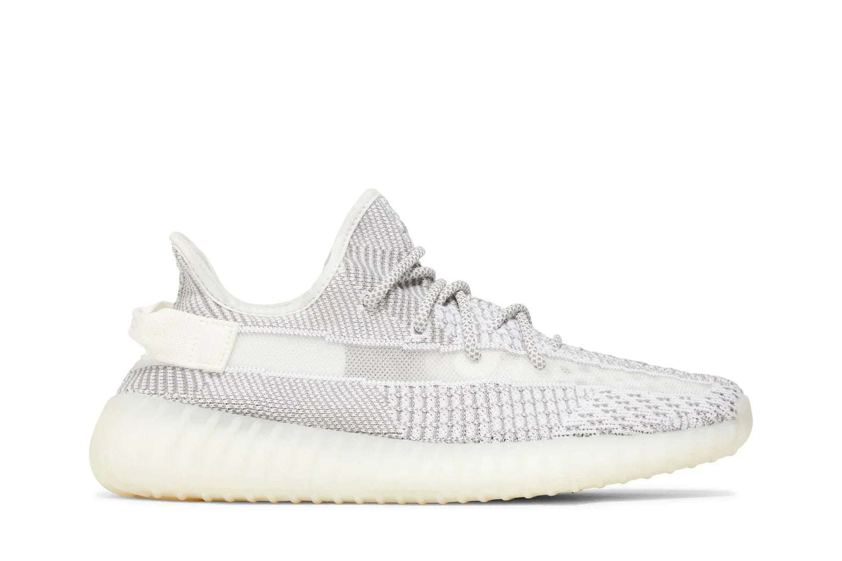 Tênis Yeezy 350 V2 Static Non-Reflective (2023) Branco vista superior