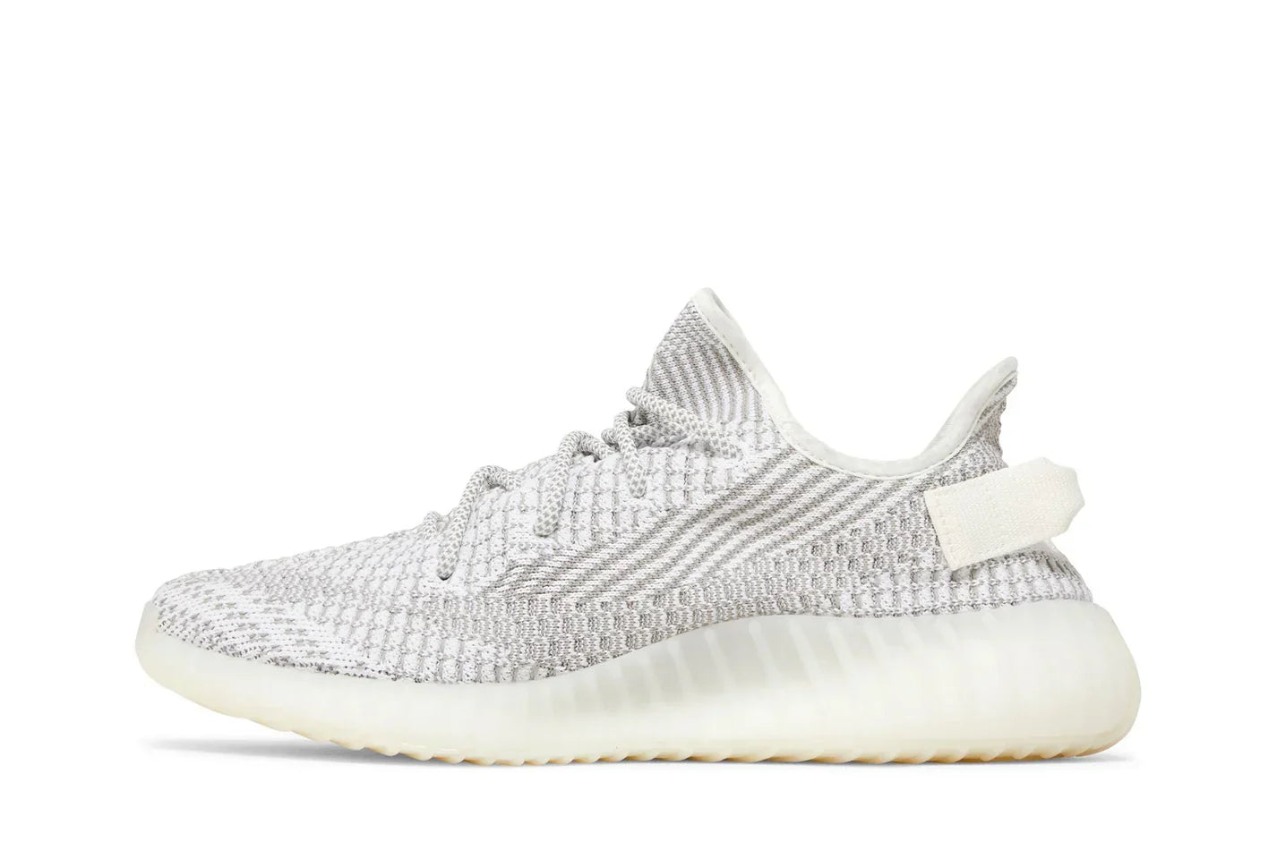 Tênis Yeezy 350 V2 Static Non-Reflective (2023) Branco detalhe do material