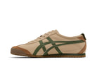 Tênis Onitsuka Tiger Mexico 66 Beige Grass Green Marrom detalhe do material