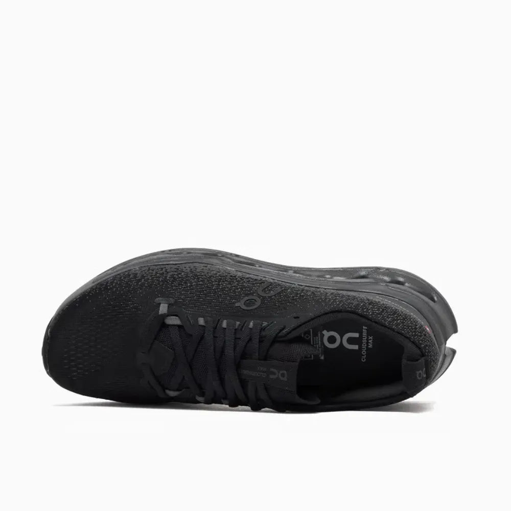 Tênis On Running Cloudsurfer Max 1 Black Gray detalhe do material