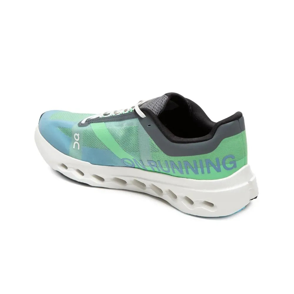 Tênis On Running Cloudsurfer Next M Honeydew Ivor Azul detalhe do solado