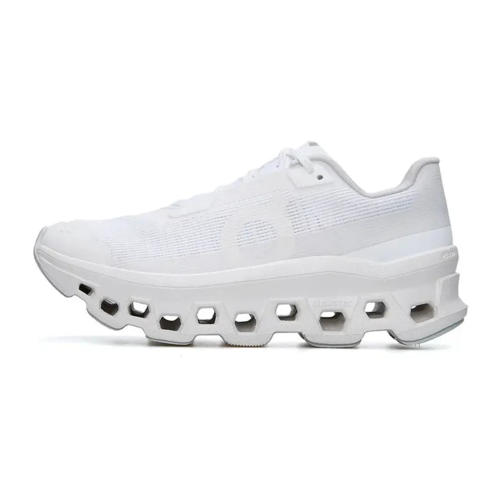 Tênis On Running Cloudmonster Void 1 White detalhe lateral