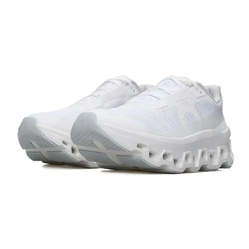 Tênis On Running Cloudmonster Void 1 White vista superior