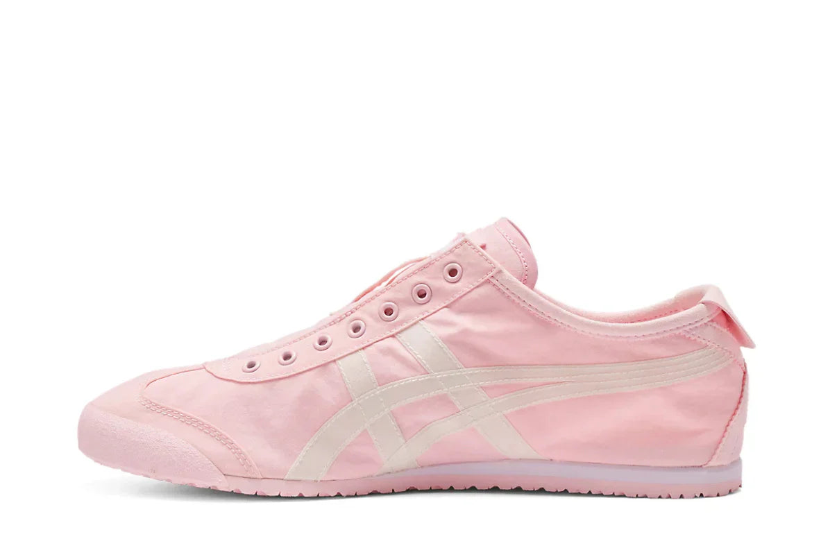 Tênis Onitsuka Tiger Mexico 66 Slip-On Pink Cream Rosa detalhe interno