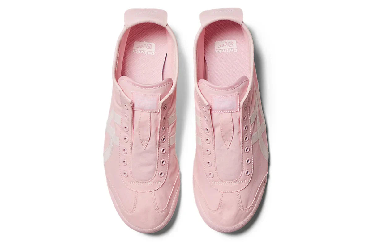 Tênis Onitsuka Tiger Mexico 66 Slip-On Pink Cream Rosa vista traseira