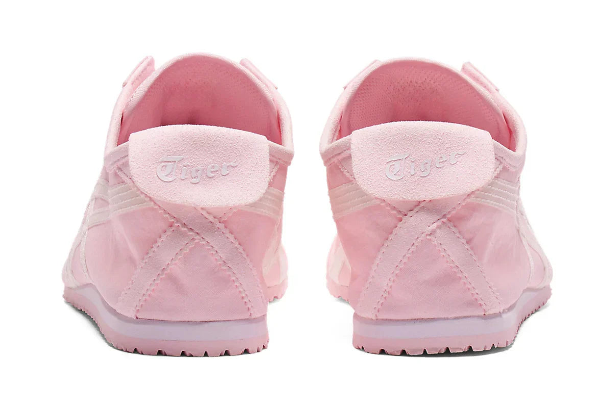 Tênis Onitsuka Tiger Mexico 66 Slip-On Pink Cream Rosa detalhe frontal