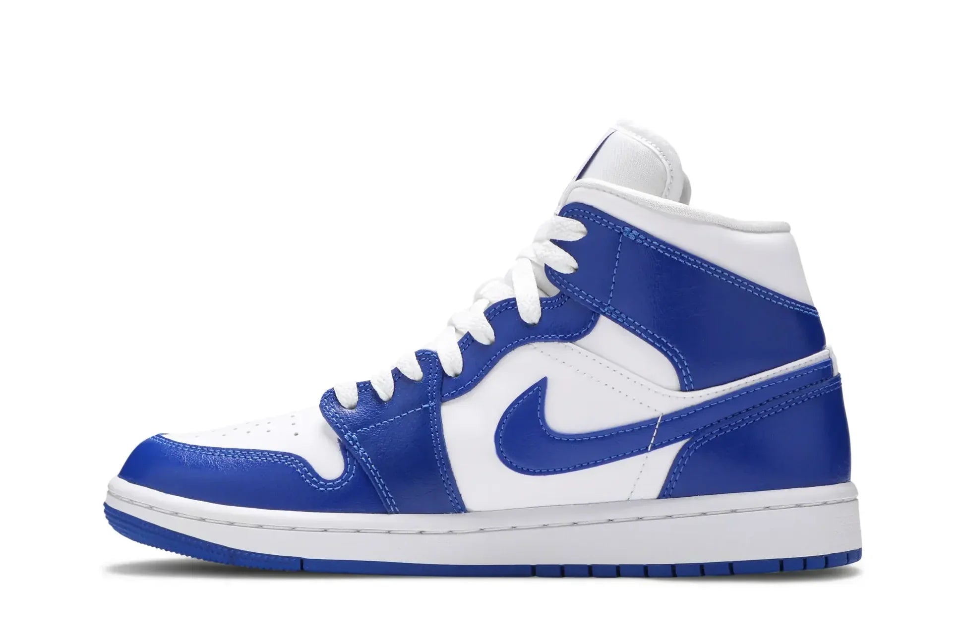 Tênis Nike Air Jordan 1 Mid Kentucky Blue Azul vista traseira