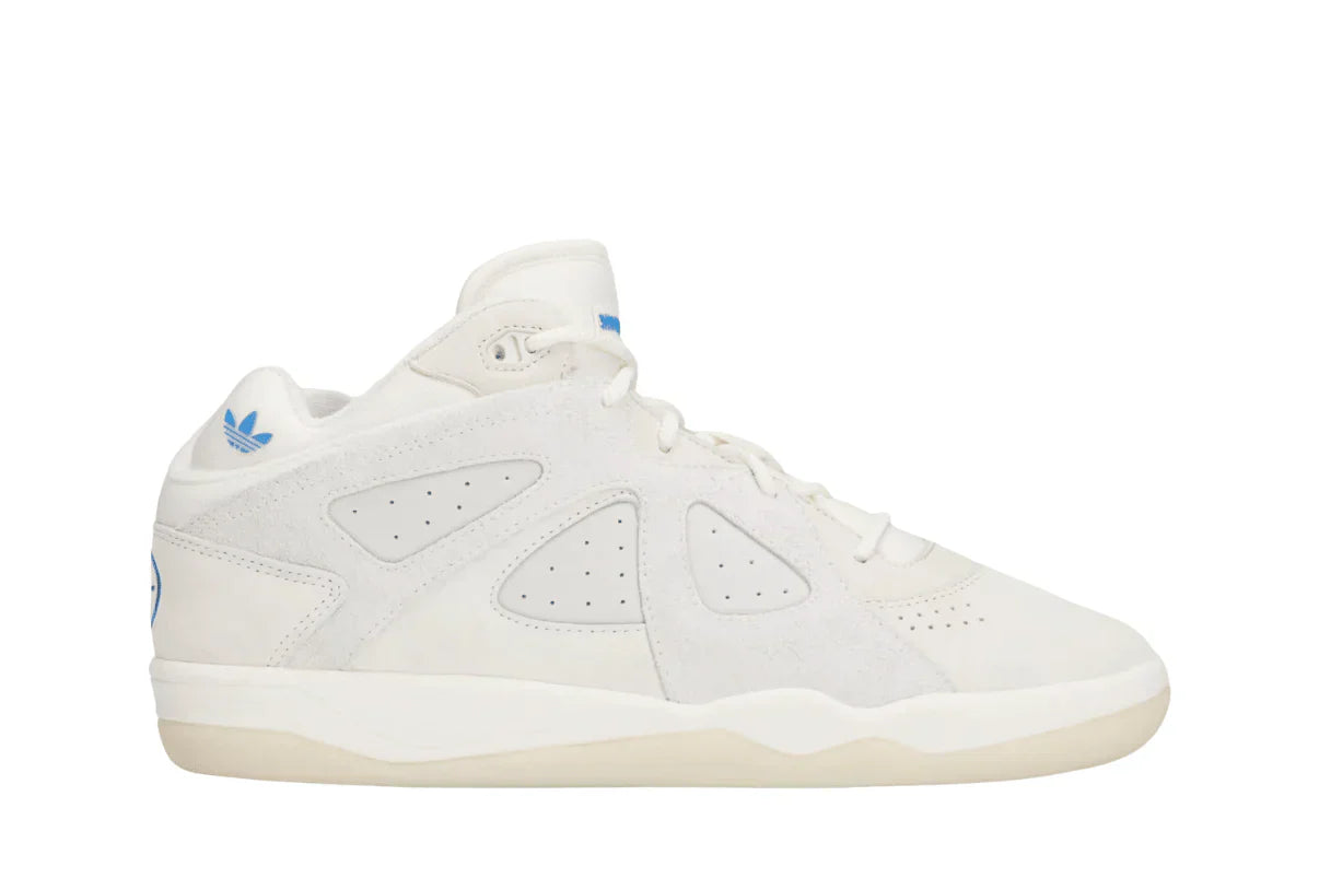 Tênis Adidas Badbo 1.0 X Bad Bunny "Chalk White" Branco vista lateral