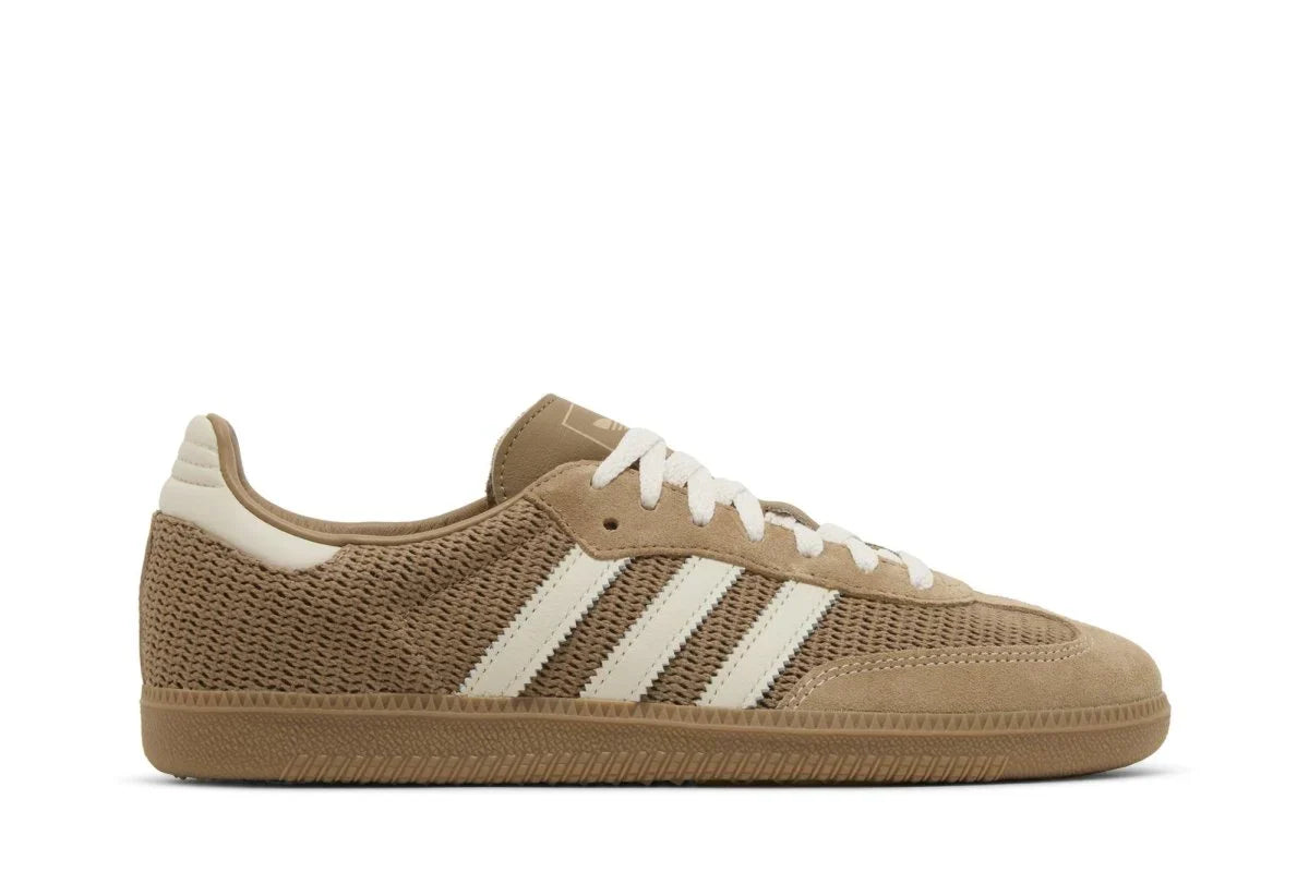 Tênis Adidas Samba Cardboard Marrom vista lateral