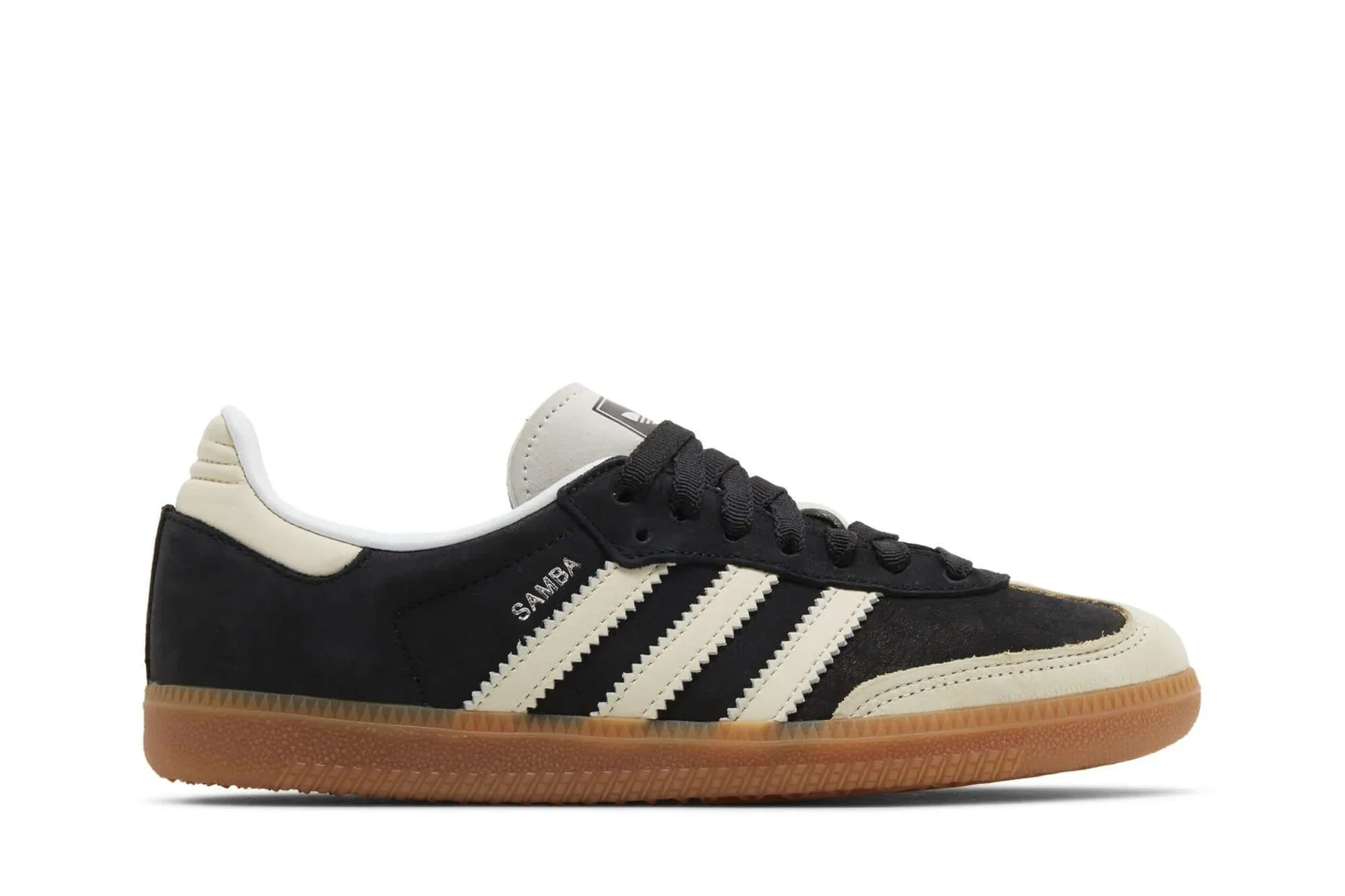 Tênis Adidas Samba OG Core Black Wonder White Preto vista lateral