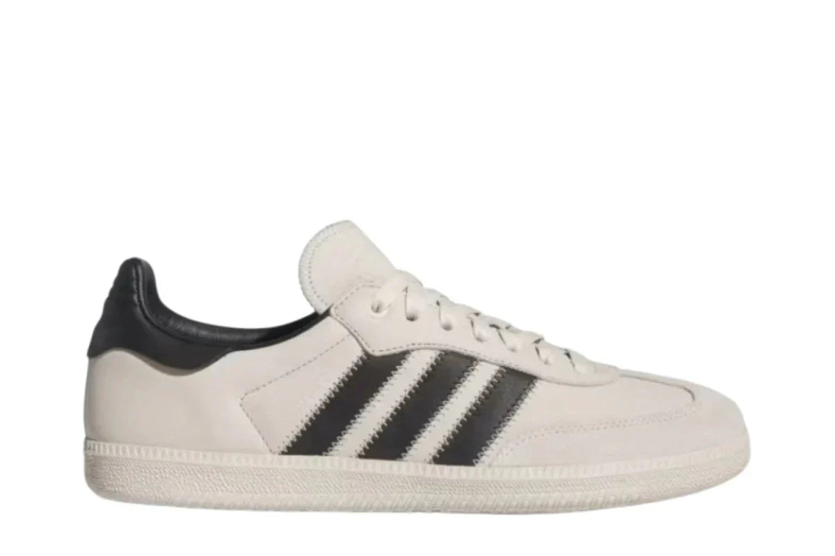 Tênis Adidas Samba x Humanrace Core Black Cinza vista lateral