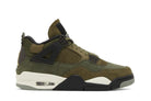 Tênis Air Jordan 4 Craft Medium Olive Verde vista lateral