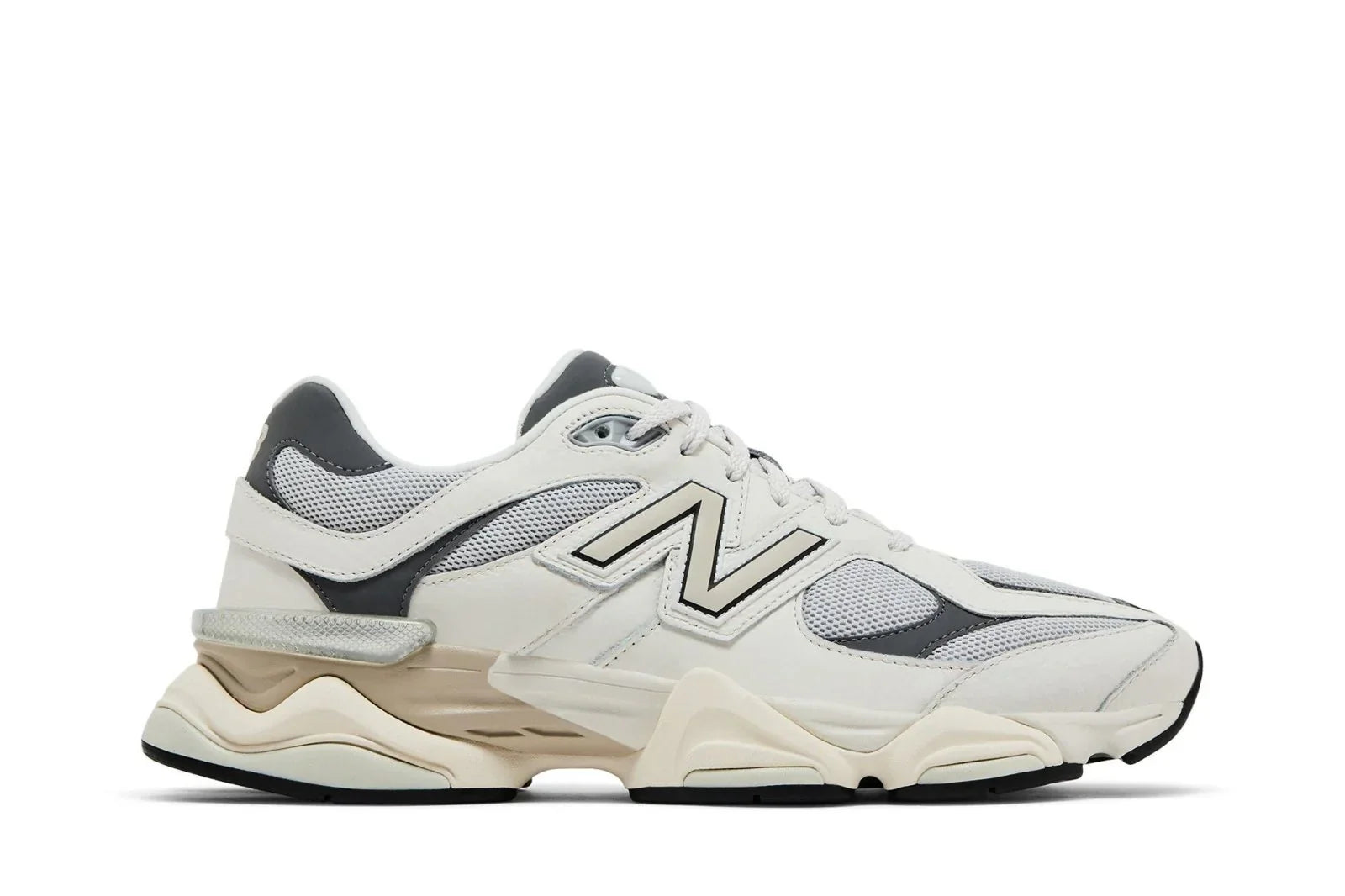 Tênis New Balance 9060 Grey Day 2025 Cinza vista lateral