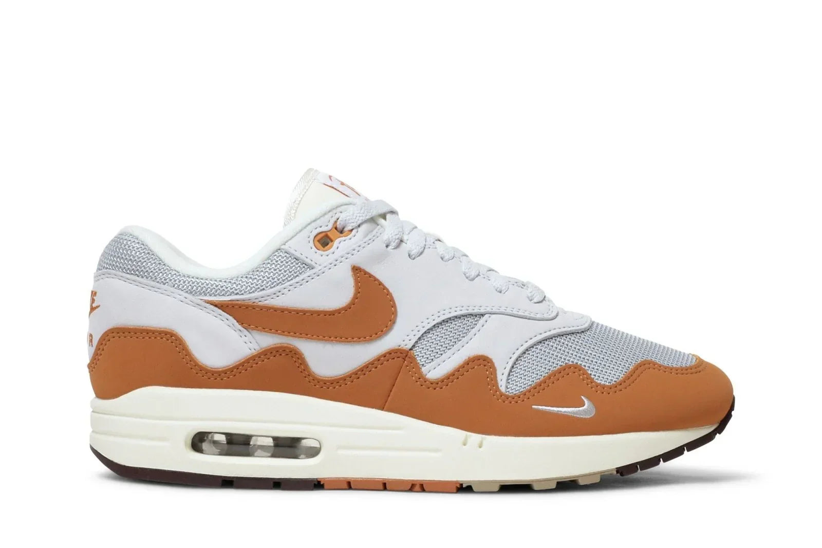 Tênis Nike Air Max 1 x Patta Monarch Laranja vista lateral