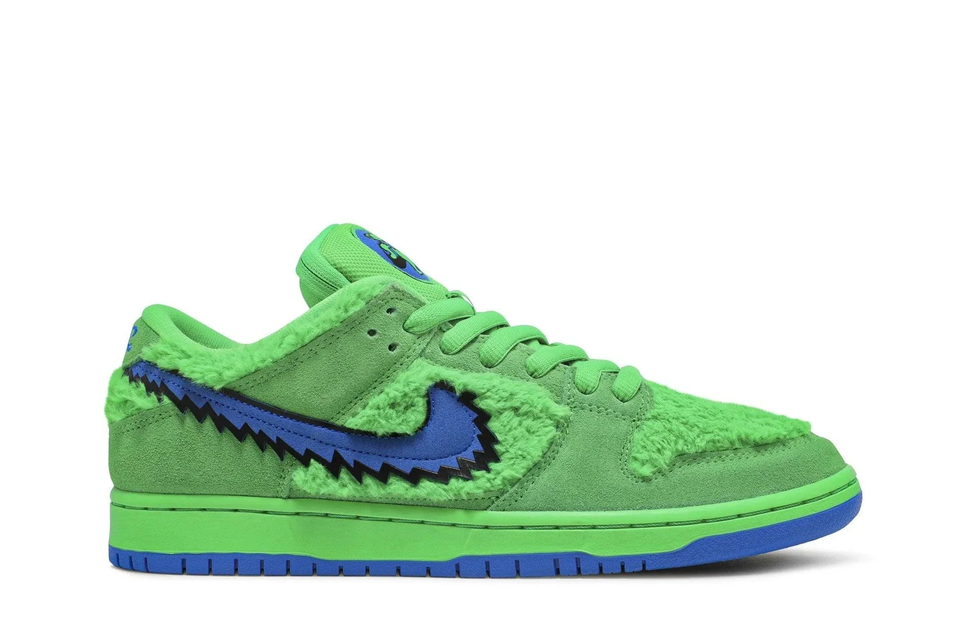 Tênis Nike Dunk SB Grateful Dead Green Verde vista lateral