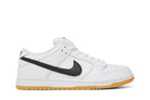 Tênis Nike SB Dunk Low Pro ISO White Gum Branco vista lateral