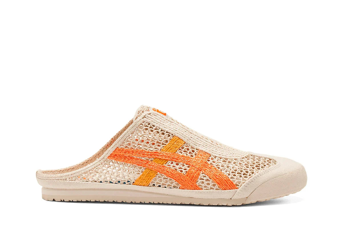 Tênis Onitsuka Tiger Mexico 66 Sabot Oatmeal Habanero Bege vista lateral